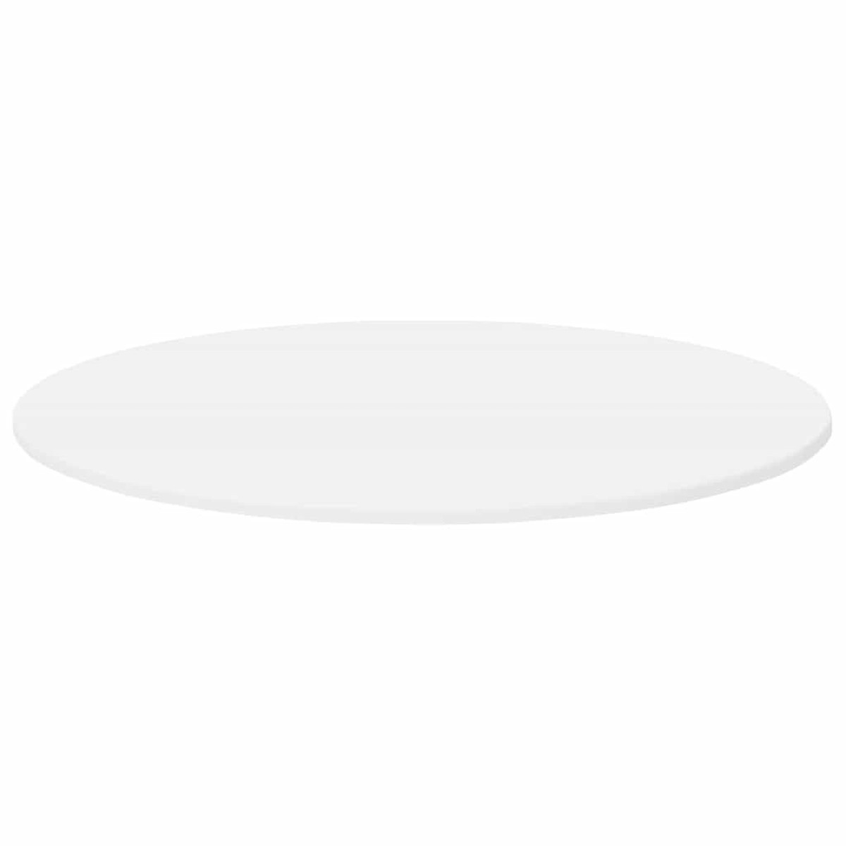 vidaXL Καπάκι τραπεζιού Ø 80 x 1,5 cm Γύρος Επεξεργασμένο Ξύλο Λευκό