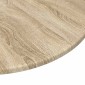vidaXL Καπάκι τραπεζιού Ø 80 x 1,5 cm Γύρος Επεξεργασμένο Ξύλο