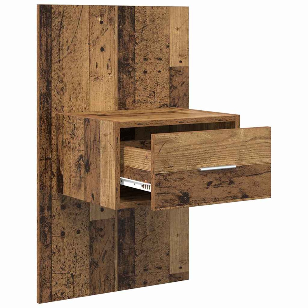 vidaXL Κομοδίνο 2 τμχ. Παλιό ξύλο 50 x 32,5 x 80 εκ.