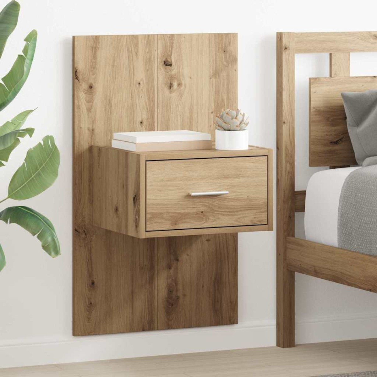 vidaXL Κομοδίνο 2 τμχ. Artisan Oak 50 x 32,5 x 80 εκ.
