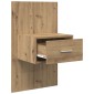 vidaXL Κομοδίνο 2 τμχ. Artisan Oak 50 x 32,5 x 80 εκ.