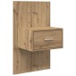 vidaXL Κομοδίνο 2 τμχ. Artisan Oak 50 x 32,5 x 80 εκ.
