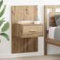 vidaXL Κομοδίνο 2 τμχ. Artisan Oak 50 x 32,5 x 80 εκ.