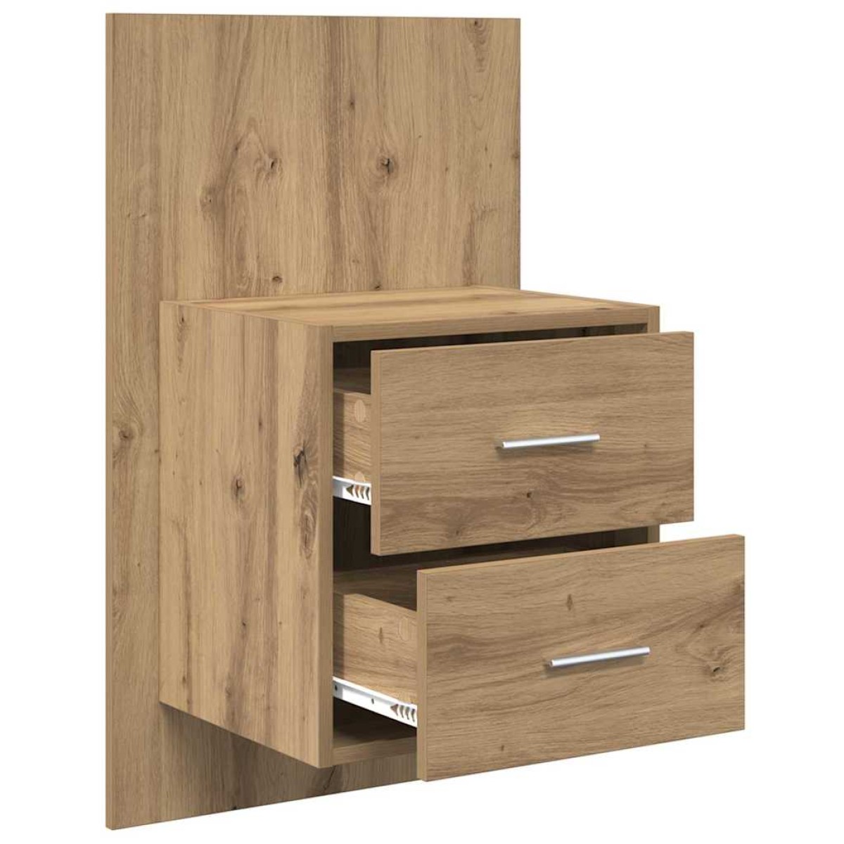vidaXL Τοίχου κομοδίνο 2 τμχ. Artisan Oak 48,5 x 32,5 x 80 εκ