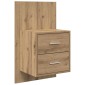 vidaXL Τοίχου κομοδίνο 2 τμχ. Artisan Oak 48,5 x 32,5 x 80 εκ