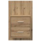 vidaXL Τοίχου κομοδίνο 2 τμχ. Artisan Oak 48,5 x 32,5 x 80 εκ