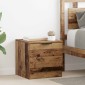 vidaXL Ντουλάπι κρεβατιού 2 τμχ. Παλιό ξύλο 40 x 39 x 40 εκ.