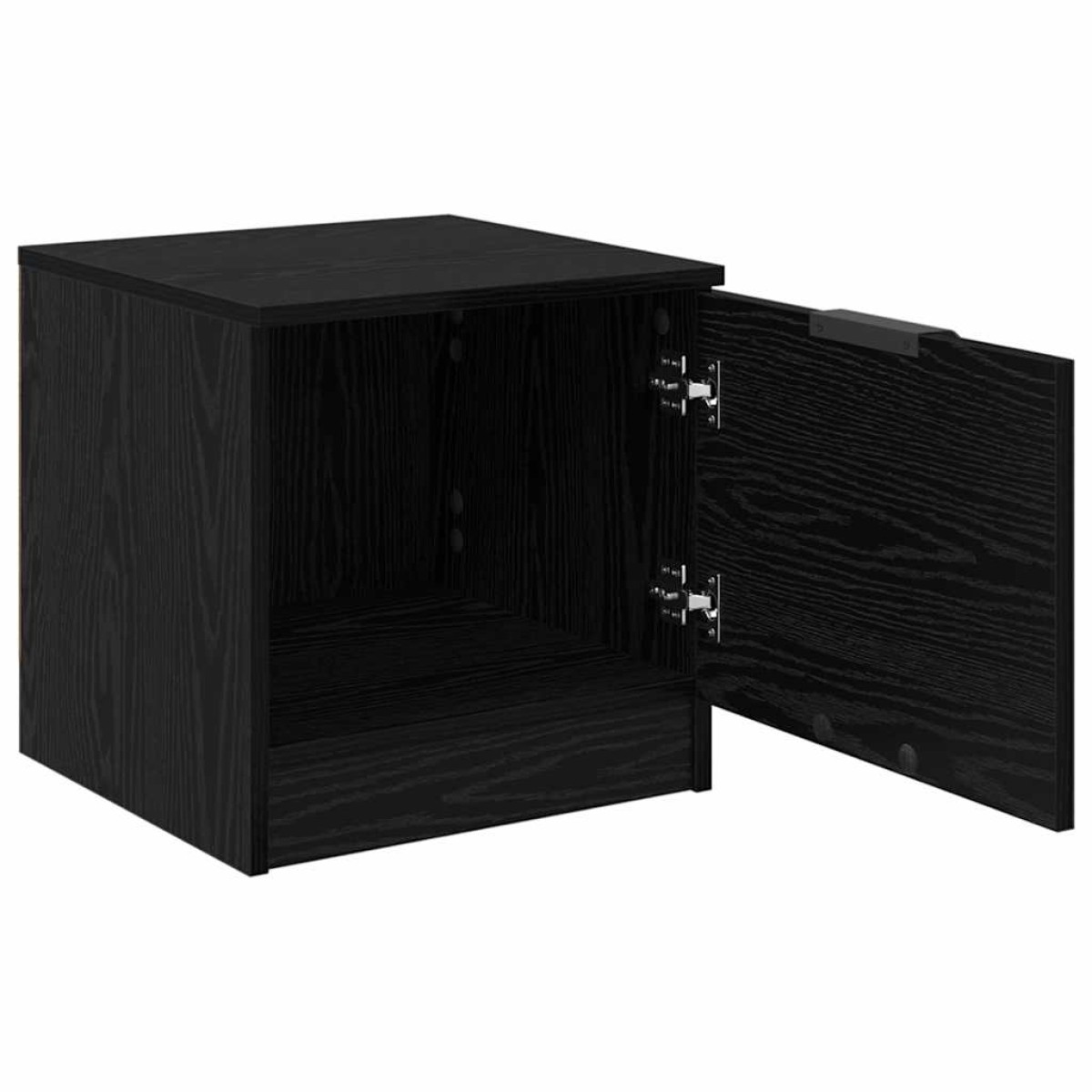 vidaXL Ντουλάπι κρεβατιού 2 τμχ. Μαύρη Οξυά 40 x 39 x 40 εκ.
