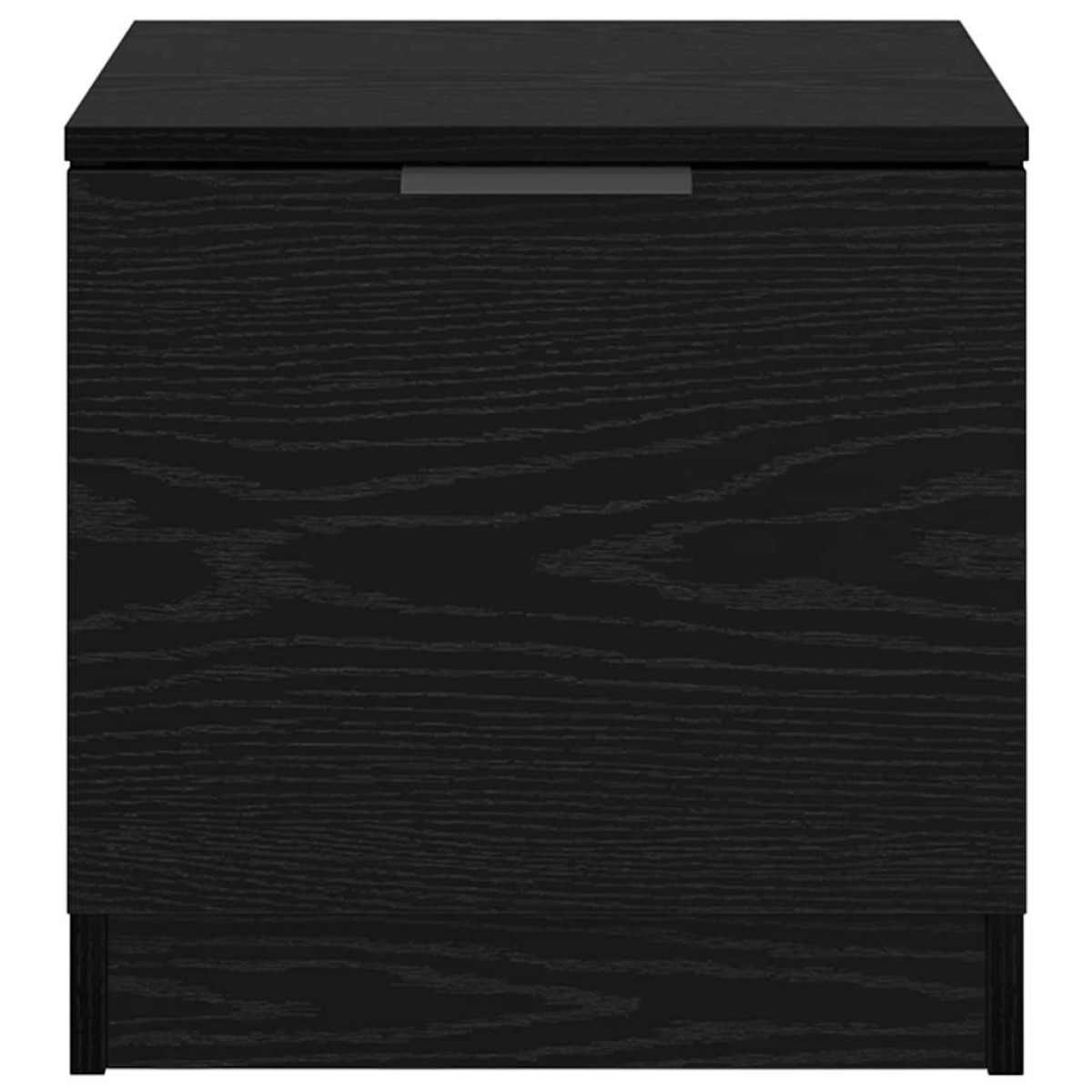 vidaXL Ντουλάπι κρεβατιού 2 τμχ. Μαύρη Οξυά 40 x 39 x 40 εκ.