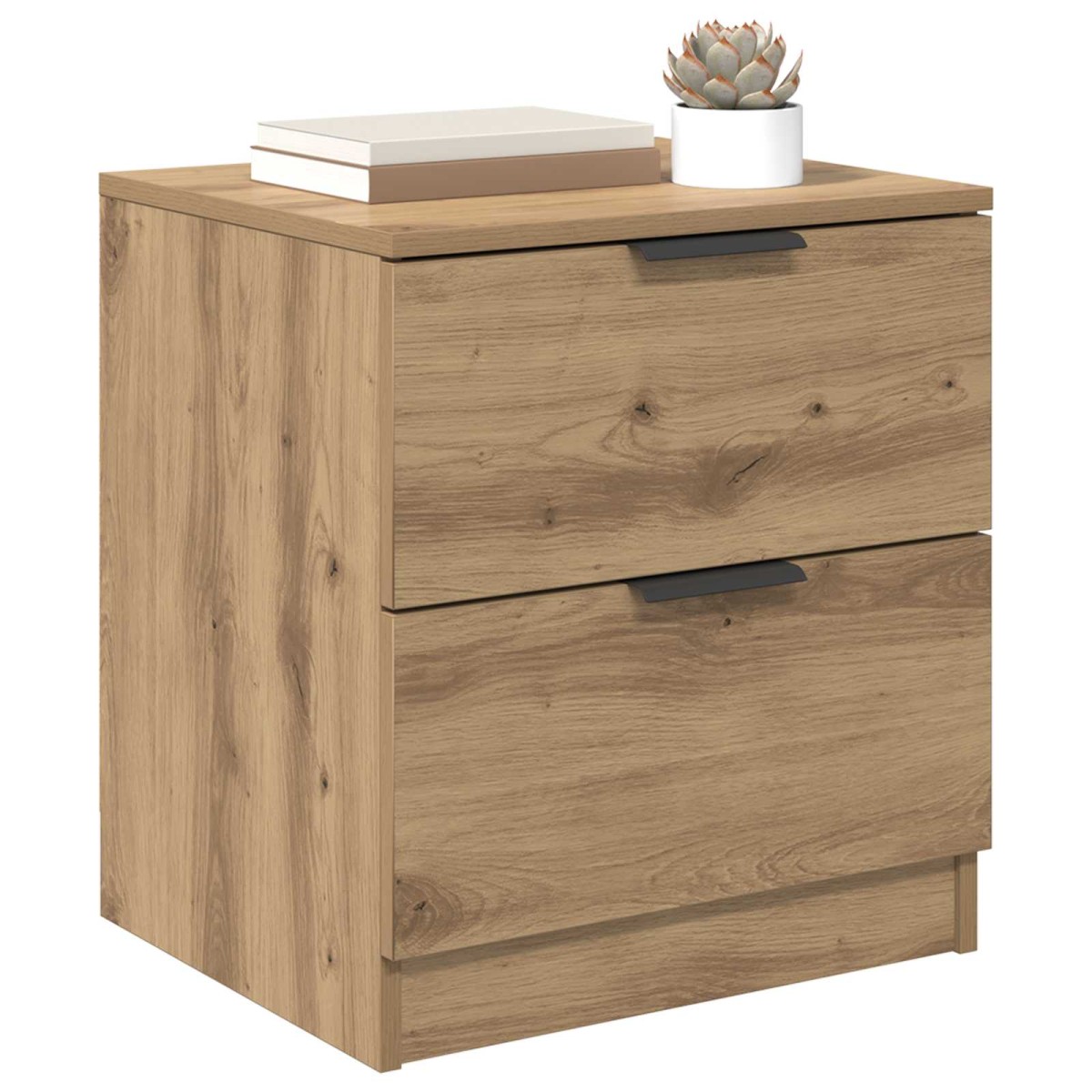 vidaXL Κομοδίνο 2 τμχ. Artisan Oak 45 x 39 x 50 εκ. Επεξεργασμένο Ξύλο