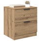 vidaXL Κομοδίνο 2 τμχ. Artisan Oak 45 x 39 x 50 εκ. Επεξεργασμένο Ξύλο