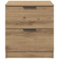 vidaXL Κομοδίνο 2 τμχ. Artisan Oak 45 x 39 x 50 εκ. Επεξεργασμένο Ξύλο