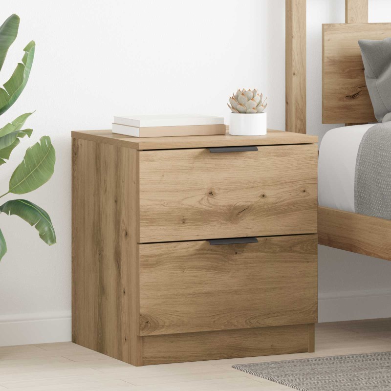 vidaXL Κομοδίνο 2 τμχ. Artisan Oak 45 x 39 x 50 εκ. Επεξεργασμένο Ξύλο