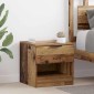 vidaXL Ντουλάπι κρεβατιού 2 τμχ. Παλιό ξύλο 40 x 39 x 40 εκ.