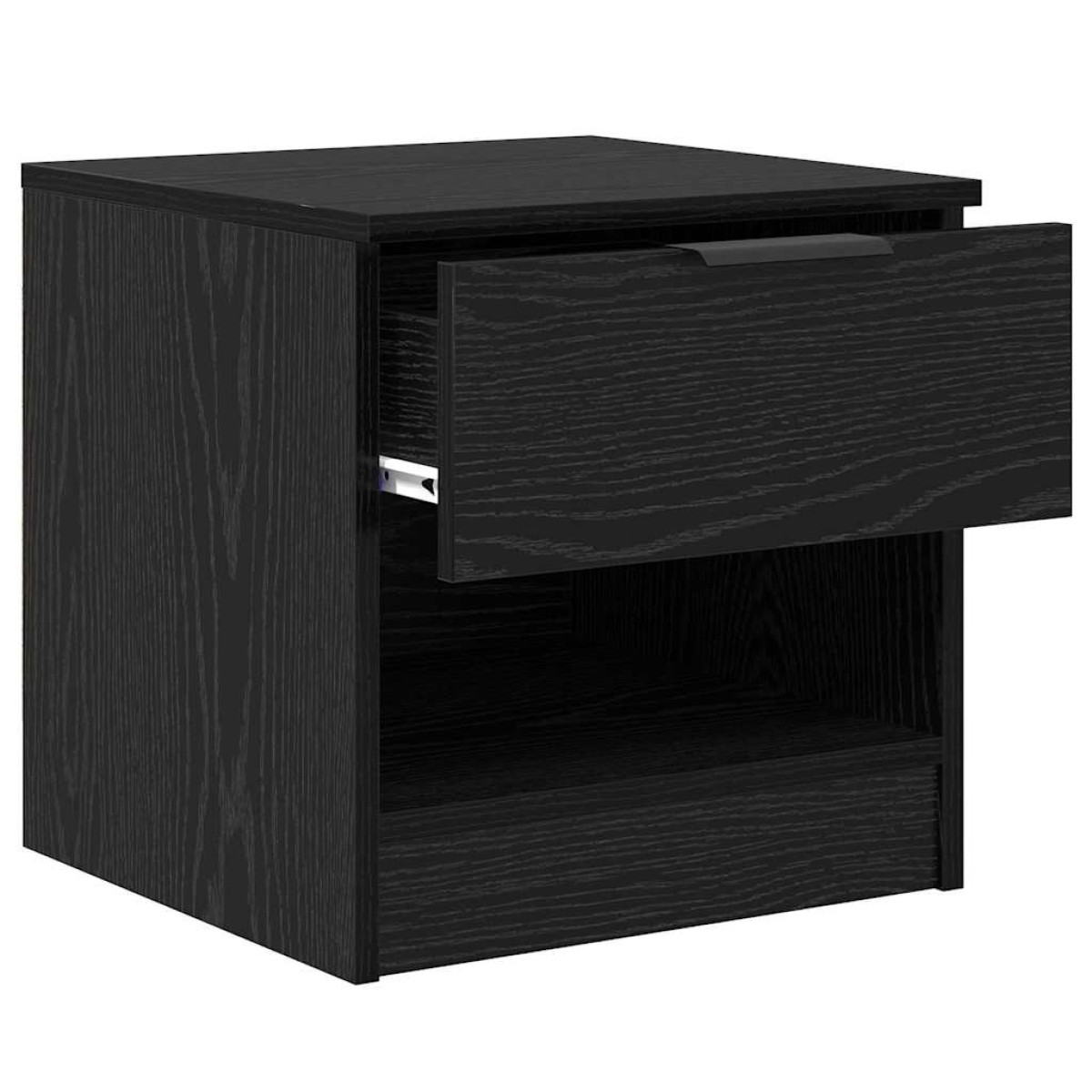 vidaXL Ντουλάπι κρεβατιού 2 τμχ. Μαύρη Οξυά 40 x 39 x 40 εκ.
