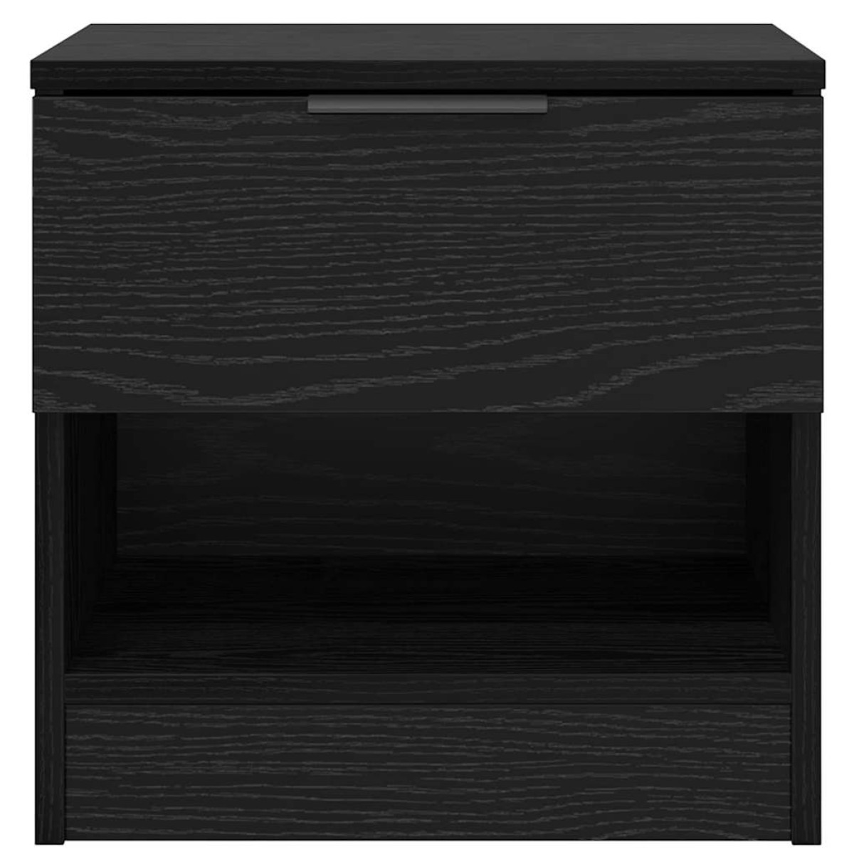 vidaXL Ντουλάπι κρεβατιού 2 τμχ. Μαύρη Οξυά 40 x 39 x 40 εκ.