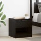 vidaXL Ντουλάπι κρεβατιού 2 τμχ. Μαύρη Οξυά 40 x 39 x 40 εκ.