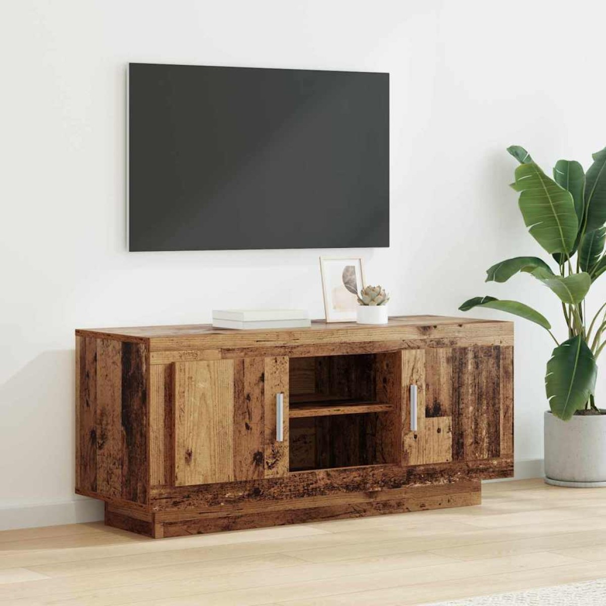vidaXL Ντουλάπι TV 102 x 35 x 45 εκ. Παλιό Ξύλο Επεξεργασμένο Ξύλο