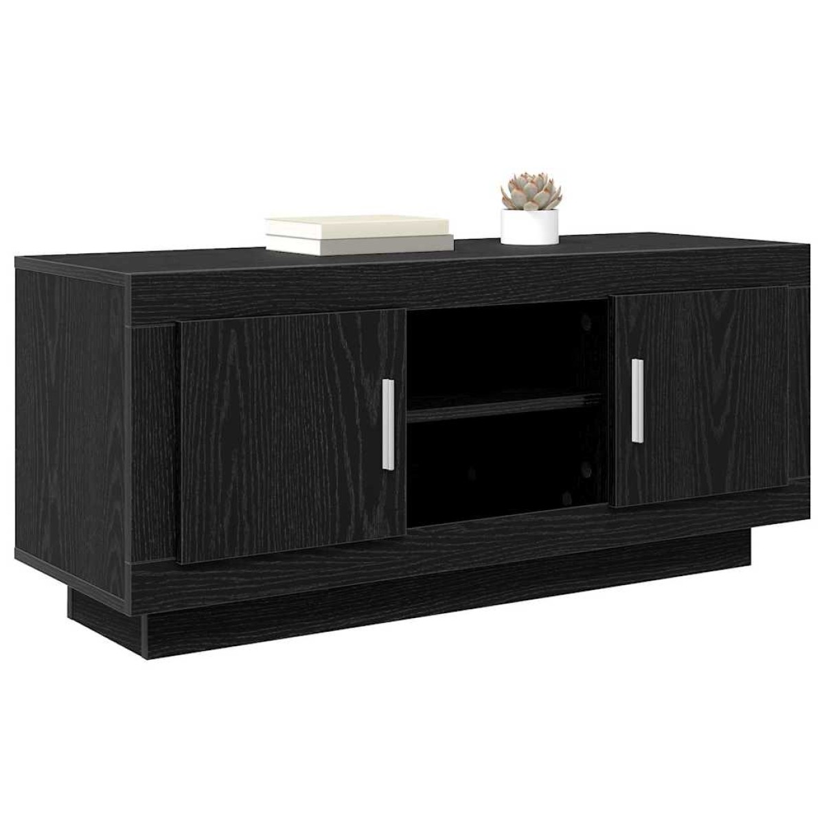 vidaXL Ντουλάπι TV 102 x 35 x 45 εκ. Μαύρη Οξυά Επεξεργασμένο Ξύλο