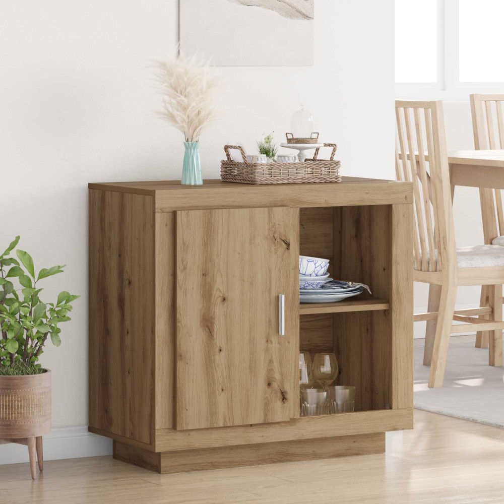 vidaXL Πλαϊνό γραφείο Artisan Oak 80 x 40 x 75 εκ. Επεξεργασμένο Ξύλο