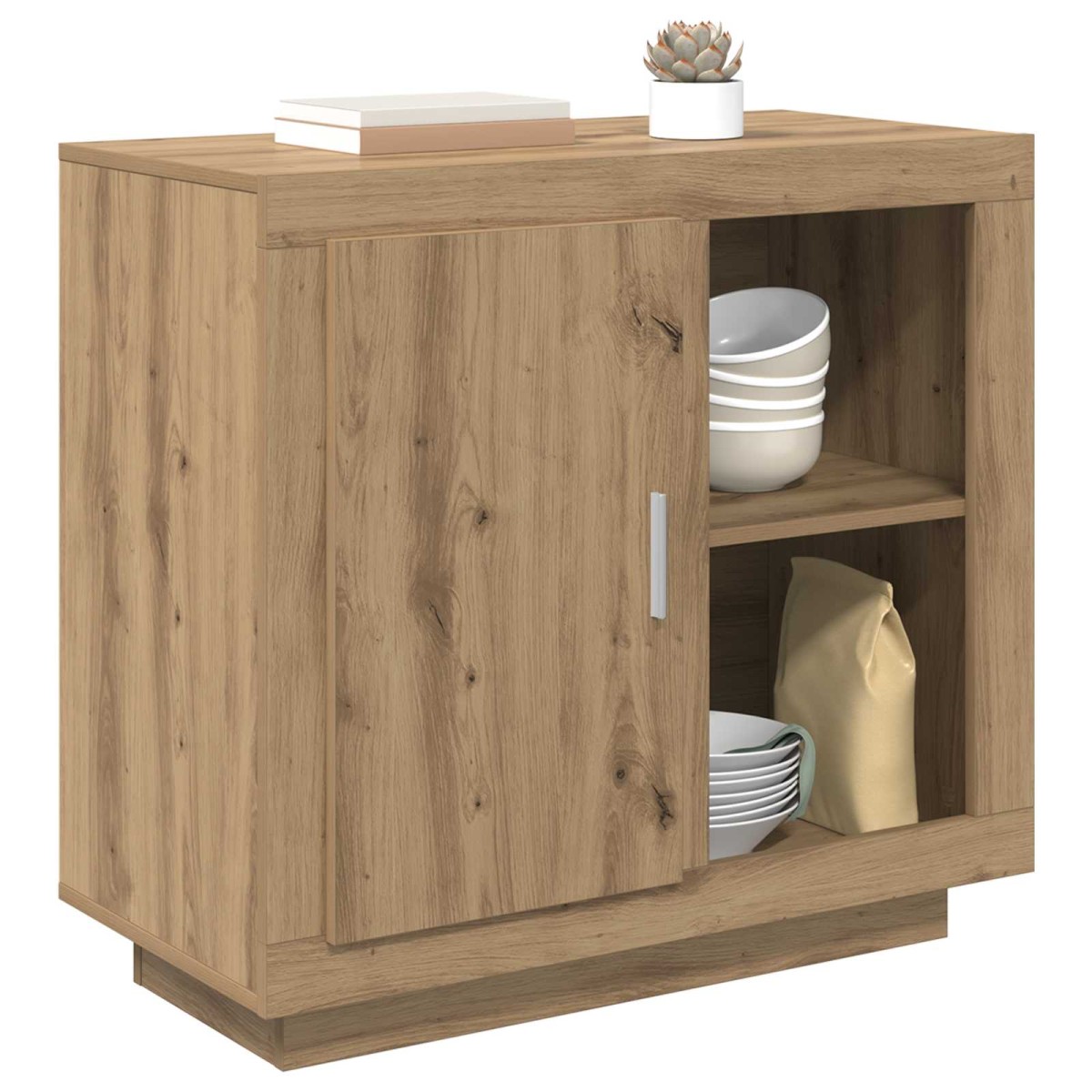 vidaXL Πλαϊνό γραφείο Artisan Oak 80 x 40 x 75 εκ. Επεξεργασμένο Ξύλο