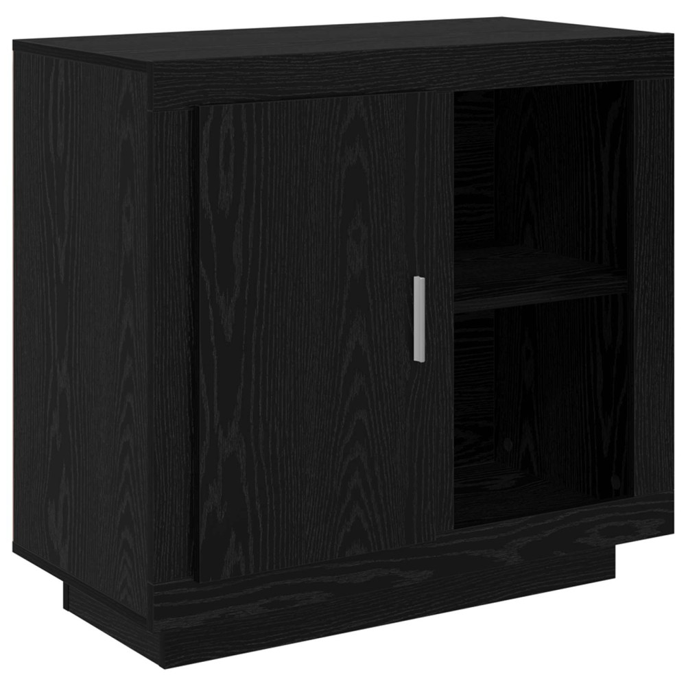 vidaXL Πλαϊνό γραφείο Μαύρη Οξυά 80 x 40 x 75 εκ. Επεξεργασμένο Ξύλο
