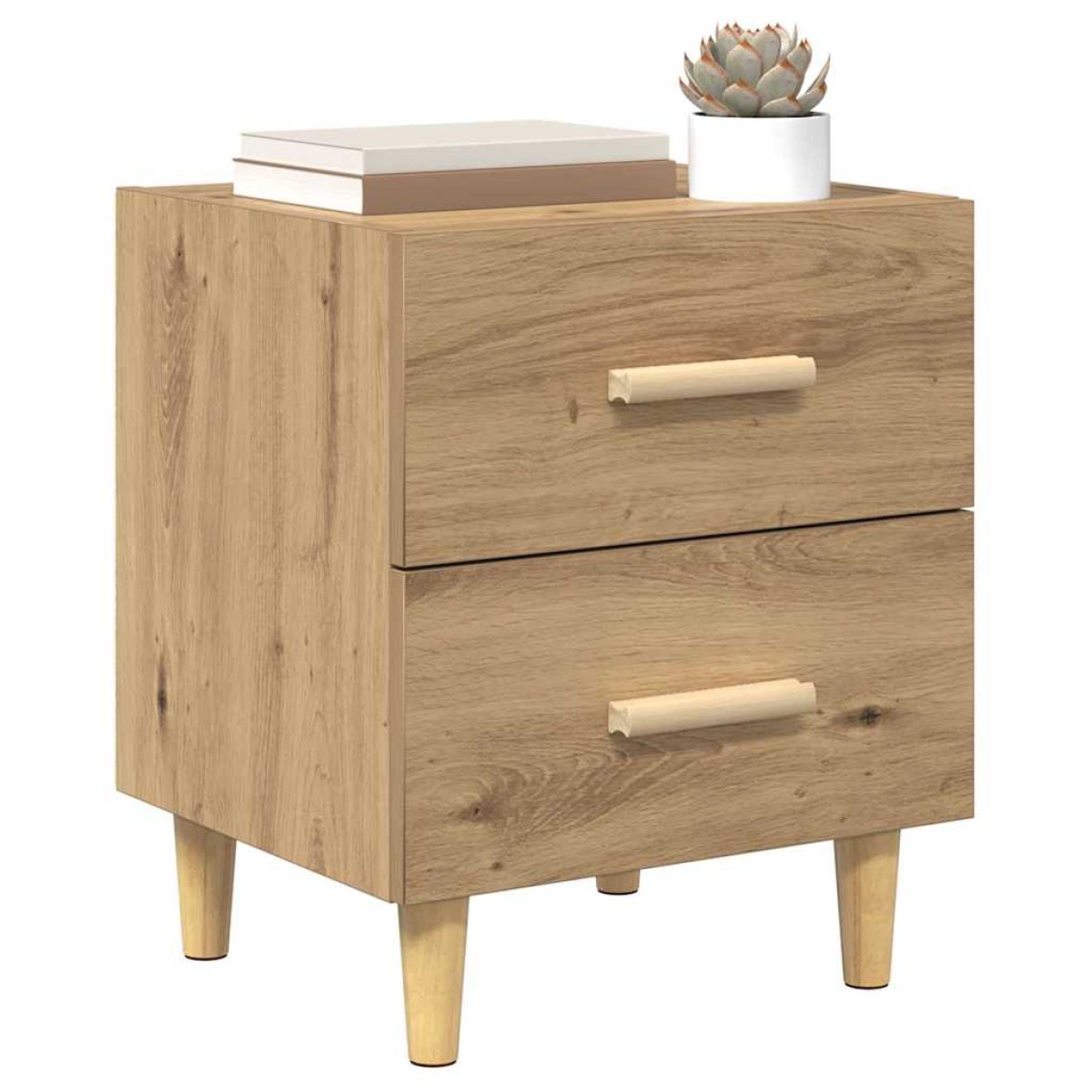 vidaXL Ντουλάπι κρεβατιού 2 τμχ. Artisan Oak 40 x 35 x 47.5cm
