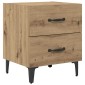 vidaXL Ντουλάπι κρεβατιού Artisan Oak 40 x 35 x 47,5 εκ