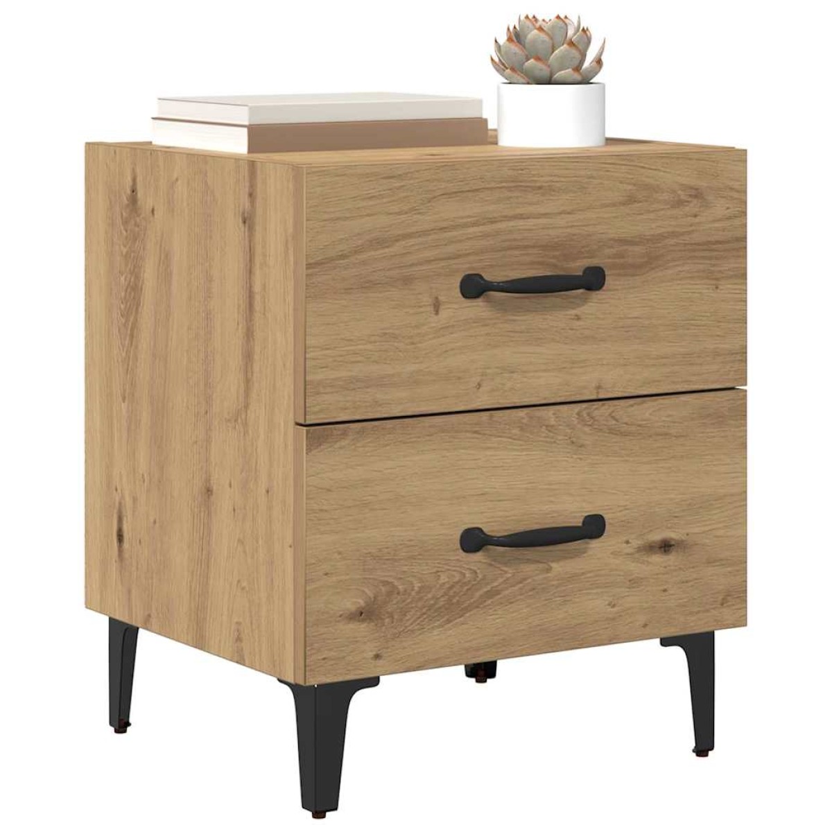 vidaXL Ντουλάπι κρεβατιού Artisan Oak 40 x 35 x 47,5 εκ