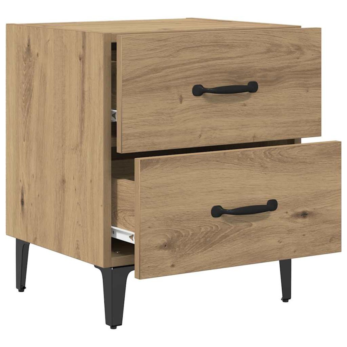 vidaXL Ντουλάπι κρεβατιού 2 τμχ. Artisan Oak 40 x 35 x 47,5 εκ