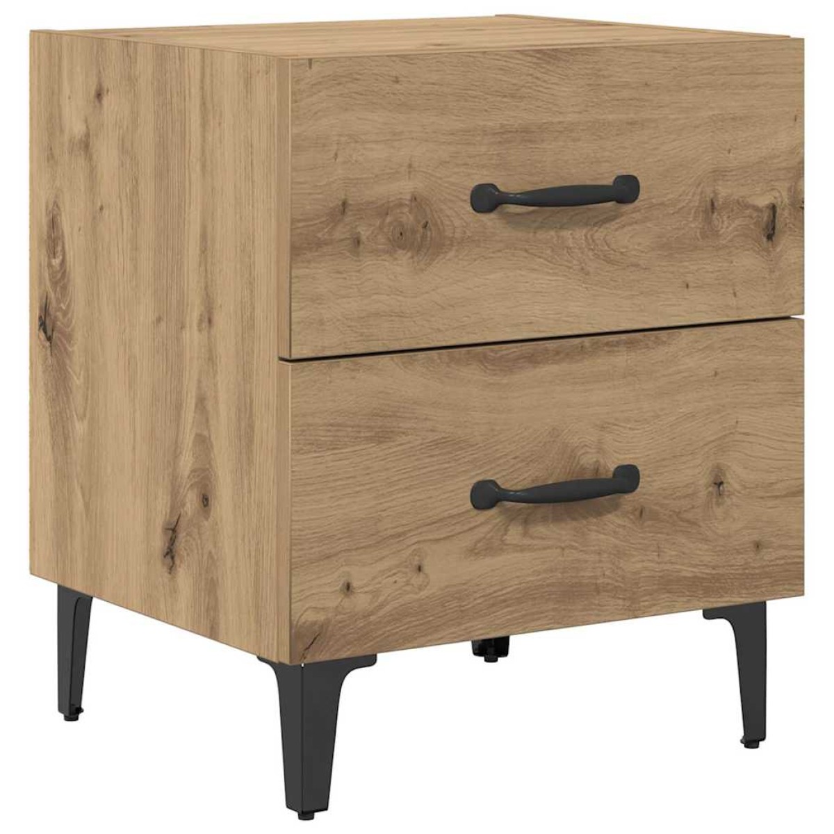 vidaXL Ντουλάπι κρεβατιού 2 τμχ. Artisan Oak 40 x 35 x 47,5 εκ