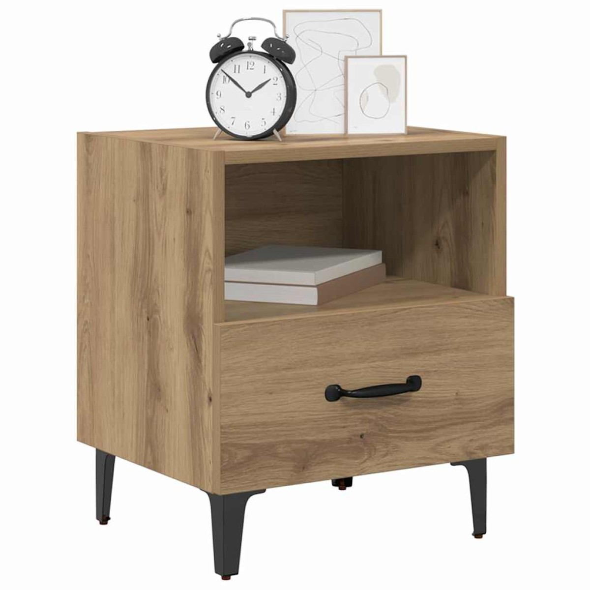vidaXL Κομοδίνο Artisan Oak 40 x 35 x 47,5 εκ Επεξεργασμένο Ξύλο