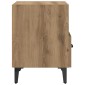 vidaXL Κομοδίνο Artisan Oak 40 x 35 x 47,5 εκ Επεξεργασμένο Ξύλο