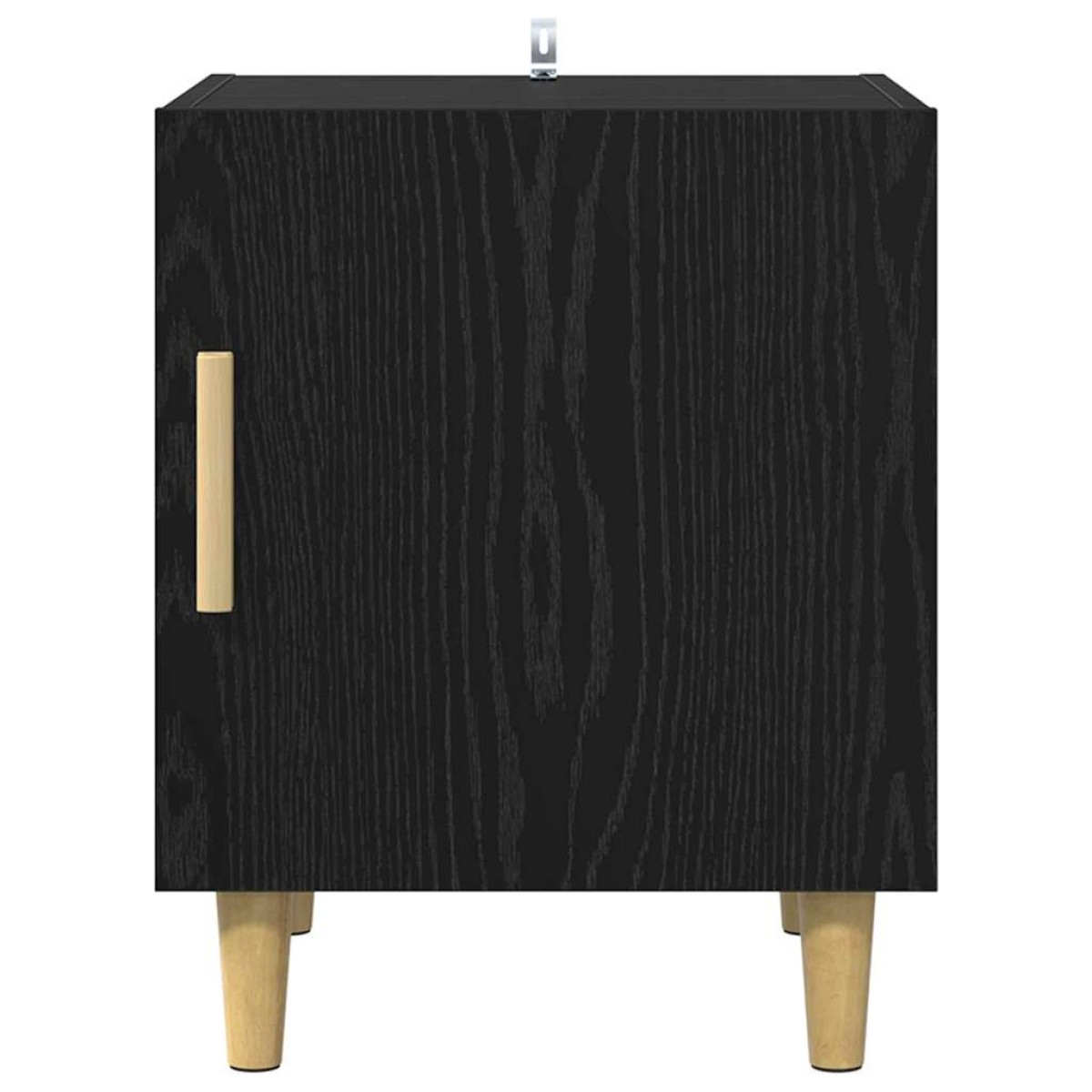 vidaXL Κομοδίνο Μαύρη Οξυά 40 x 40 x 50 cm Επεξεργασμένο Ξύλο