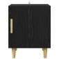 vidaXL Κομοδίνο Μαύρη Οξυά 40 x 40 x 50 cm Επεξεργασμένο Ξύλο