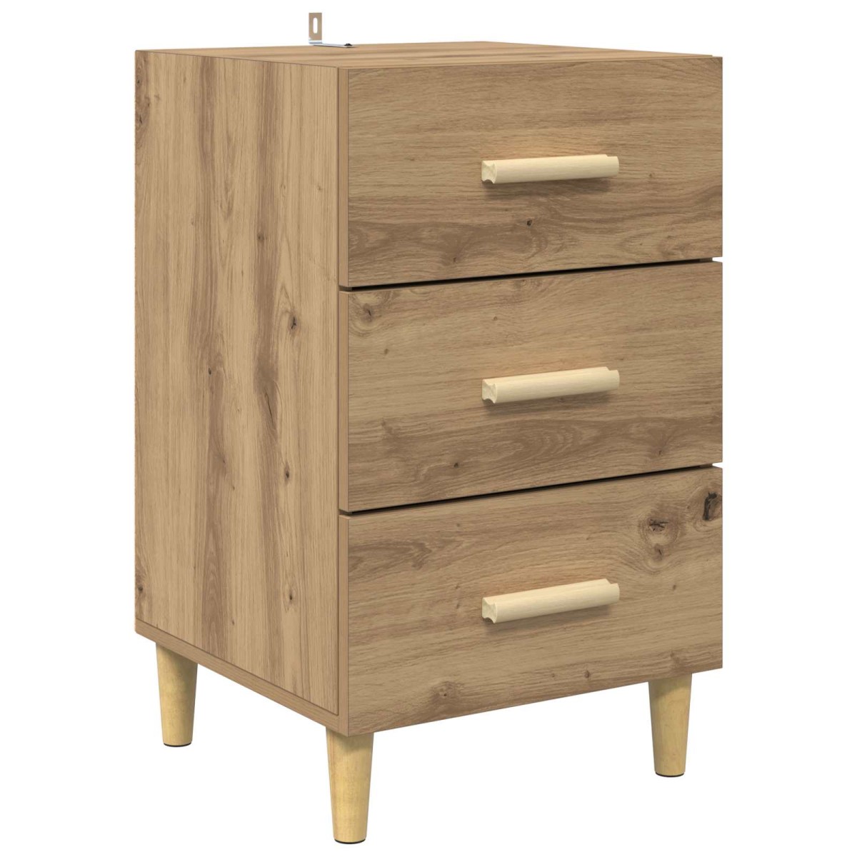 vidaXL Κομοδίνο Artisan Oak 40 x 40 x 66 εκ. Επεξεργασμένο Ξύλο