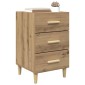 vidaXL Κομοδίνο Artisan Oak 40 x 40 x 66 εκ. Επεξεργασμένο Ξύλο