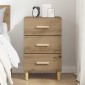 vidaXL Κομοδίνο Artisan Oak 40 x 40 x 66 εκ. Επεξεργασμένο Ξύλο