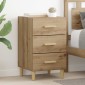 vidaXL Κομοδίνο Artisan Oak 40 x 40 x 66 εκ. Επεξεργασμένο Ξύλο