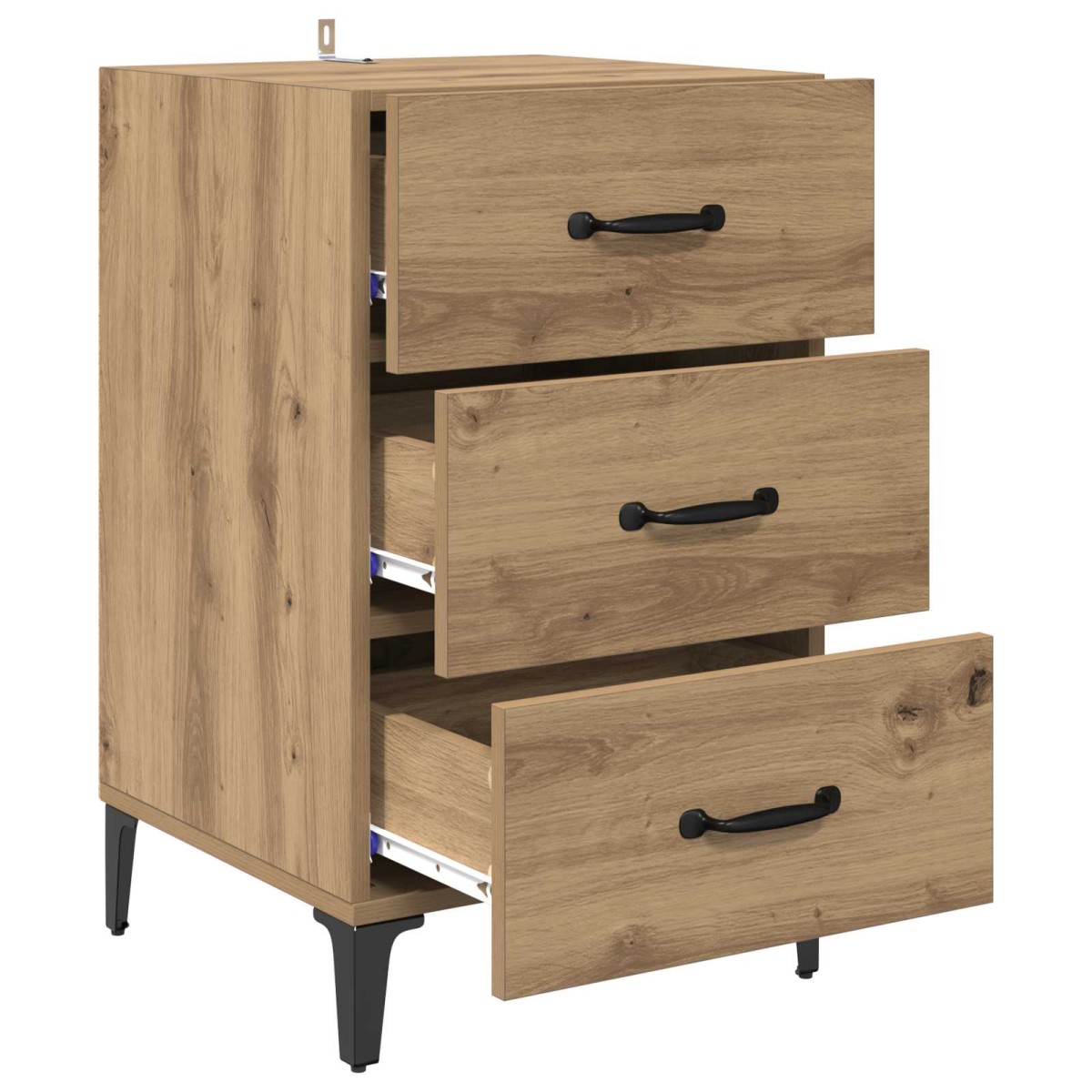 vidaXL Κομοδίνο Artisan Oak 40 x 40.5 x 66 εκ Επεξεργασμένο Ξύλο