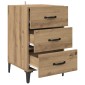 vidaXL Κομοδίνο Artisan Oak 40 x 40.5 x 66 εκ Επεξεργασμένο Ξύλο