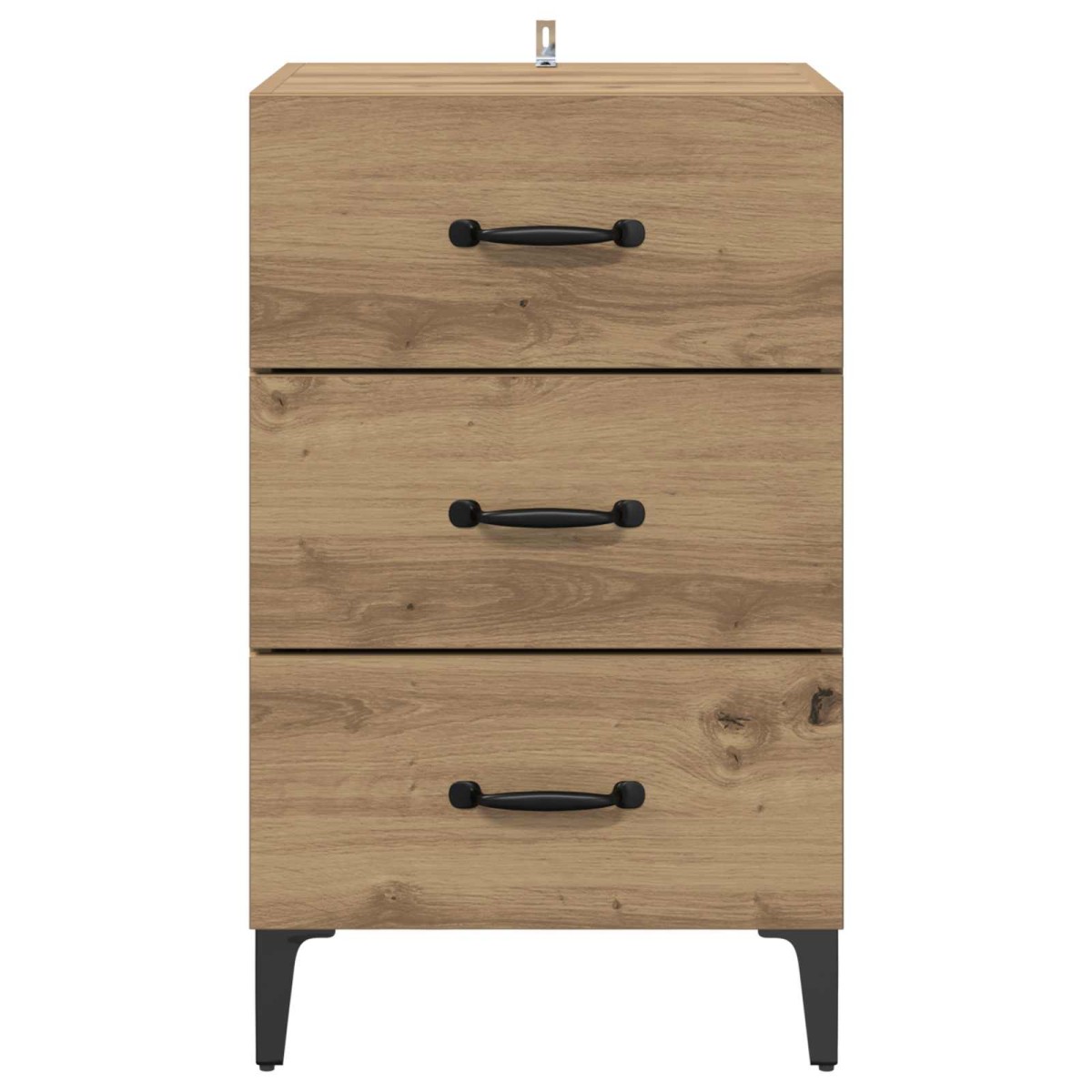 vidaXL Κομοδίνο Artisan Oak 40 x 40.5 x 66 εκ Επεξεργασμένο Ξύλο