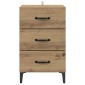 vidaXL Κομοδίνο Artisan Oak 40 x 40.5 x 66 εκ Επεξεργασμένο Ξύλο