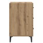 vidaXL Κομοδίνο Artisan Oak 40 x 40.5 x 66 εκ Επεξεργασμένο Ξύλο