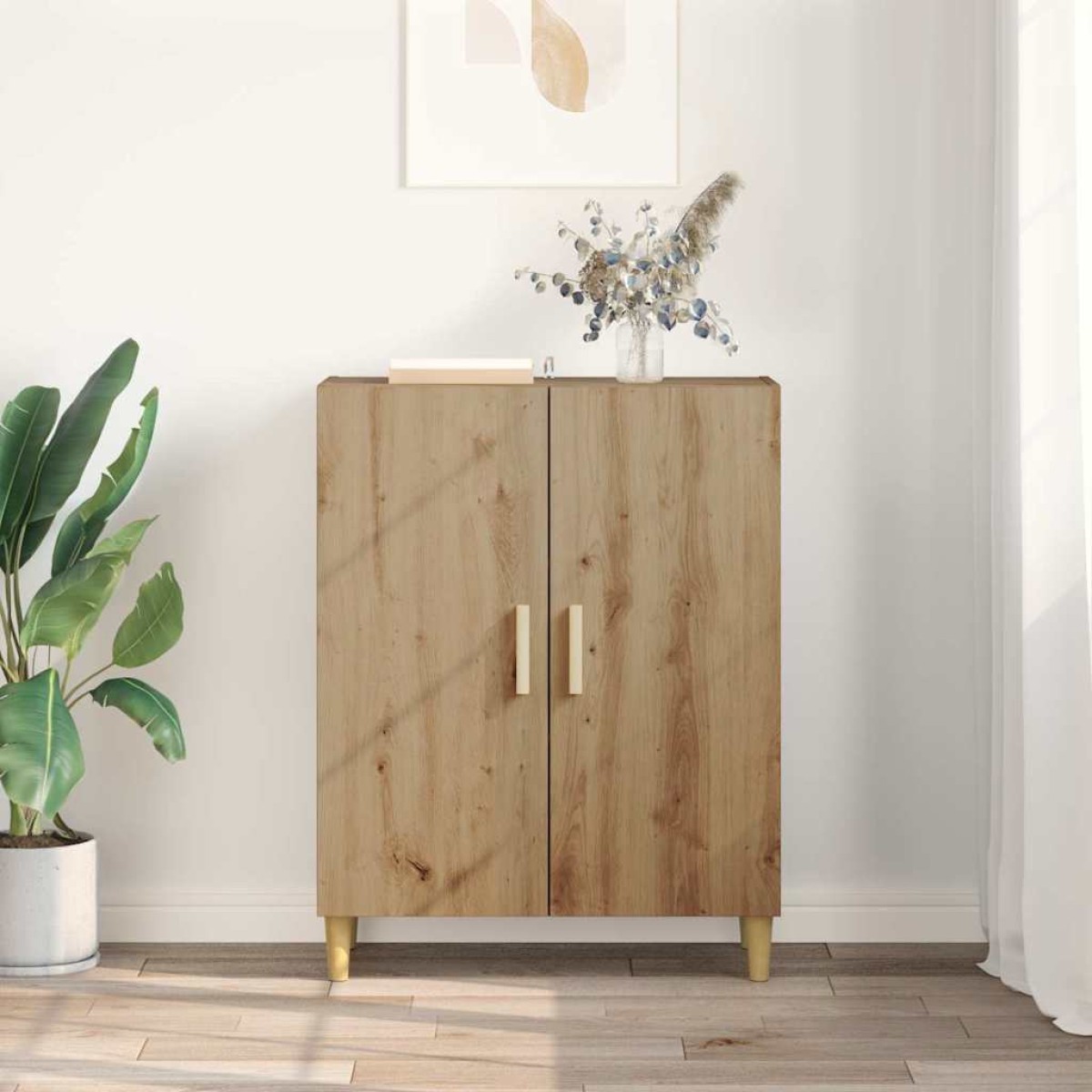 vidaXL Πλαϊνό γραφείο Artisan Oak 70 x 34 x 90 εκ. Επεξεργασμένο Ξύλο