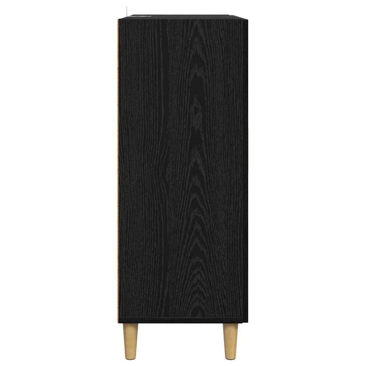 vidaXL Πλαϊνό γραφείο Μαύρη Οξυά 70 x 34 x 90 εκ. Επεξεργασμένο Ξύλο
