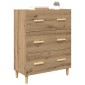 vidaXL Πλαϊνό γραφείο Artisan Oak 69,5 x 34 x 90 εκ.