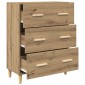 vidaXL Πλαϊνό γραφείο Artisan Oak 69,5 x 34 x 90 εκ.
