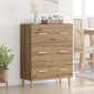 vidaXL Πλαϊνό γραφείο Artisan Oak 69,5 x 34 x 90 εκ.