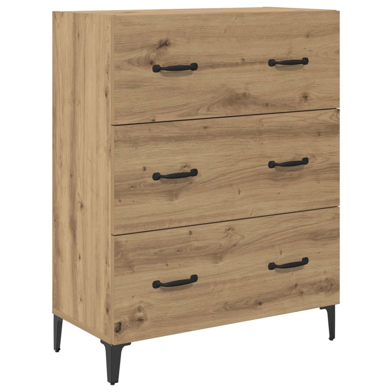 vidaXL Πλαϊνό γραφείο Artisan Oak 69,5 x 34 x 90 εκ.